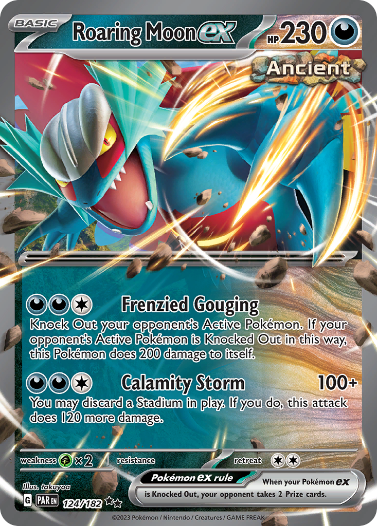 Paradox Rift Roaring Moon EX #124/182